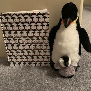 Penguin Problems book with stuffed animal